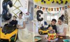 Hoa hậu Phạm Hương tổ chức tiệc sinh nhật ấm cúng cho con trai đầu