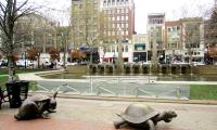 Ý nghĩa sau bức tượng rùa và thỏ ở Boston Marathon