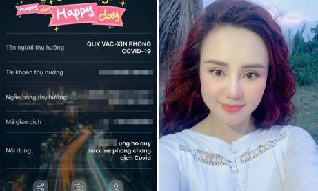 Vy Oanh lần đầu công khai việc chuyển tiền làm từ thiện sau ồn ào với bà Phương Hằng